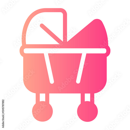 Crib gradient icon