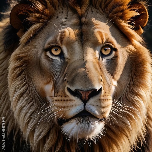 Wallpaper Mural lion head portrait Torontodigital.ca