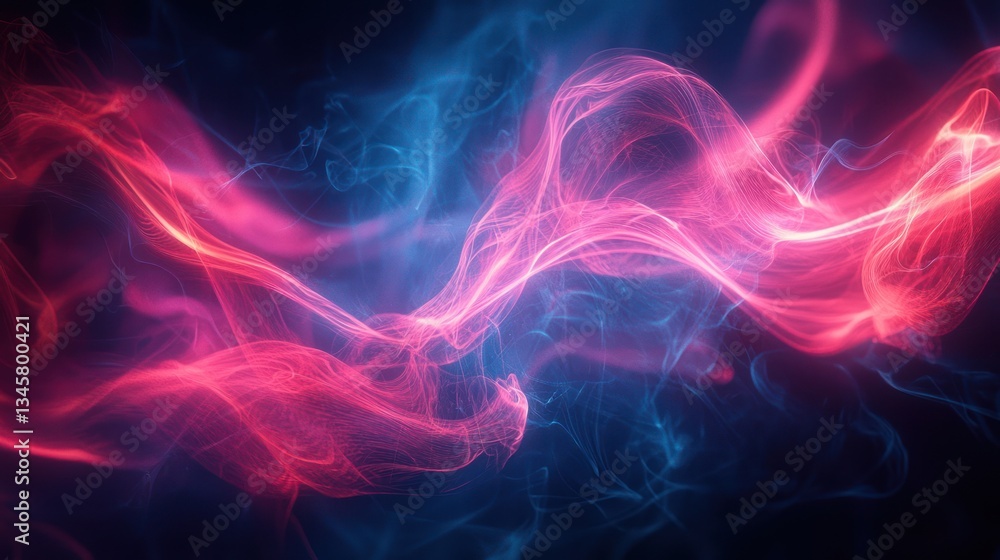 Abstract smoke patterns, vibrant colors Abstract smoke patterns, vibrant colors