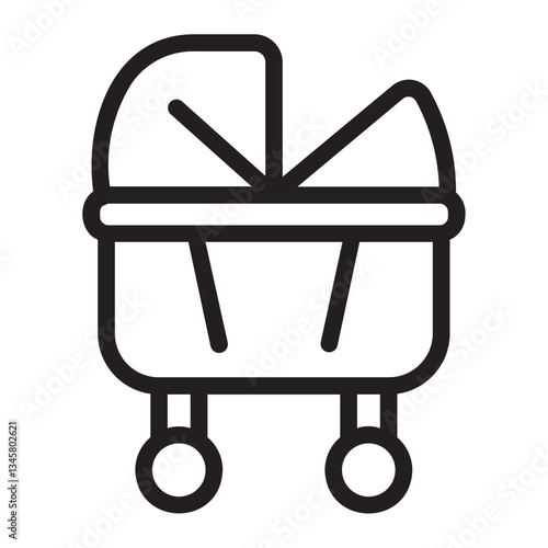 Crib line icon