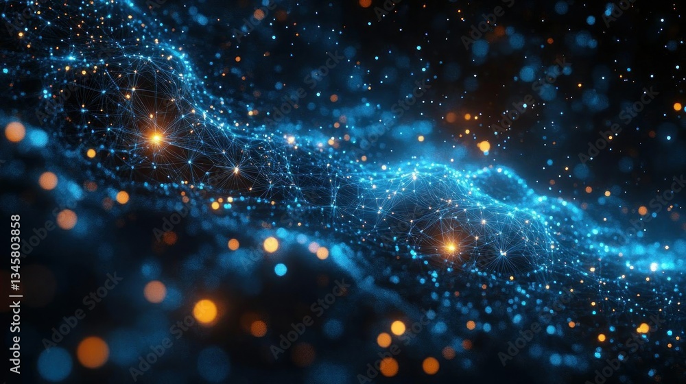 Obraz premium Abstract Digital Network Technology Background