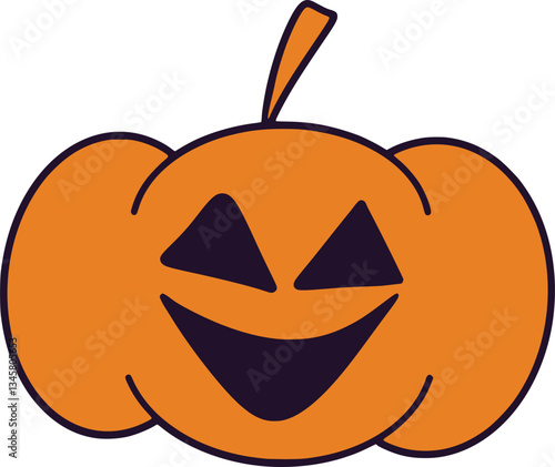 Halloween Pumpkin Illustration