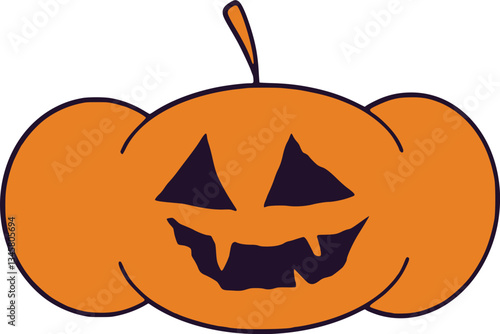 Halloween Pumpkin Illustration
