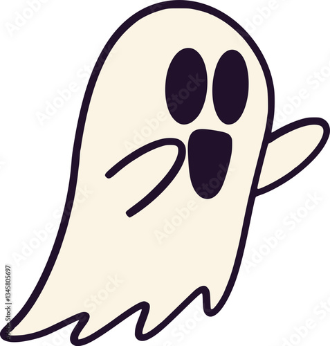 Halloween Ghost Illustration