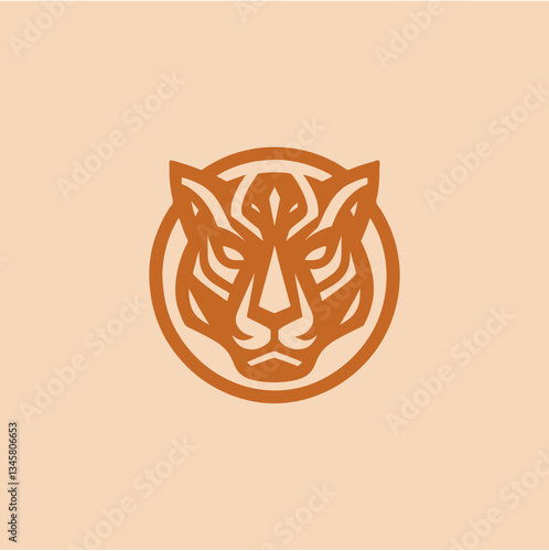 Striking Geometric Panther Face Logo Bold Solid Vector Design