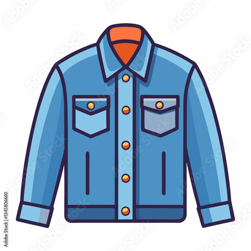 classic denim jacket with button details
