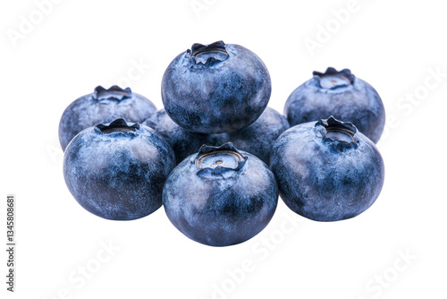 bluebery isolated on transparent or white background, png