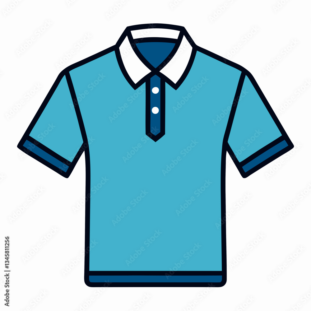 classic polo shirt with a buttoned collar classic polo shirt with a buttoned collar