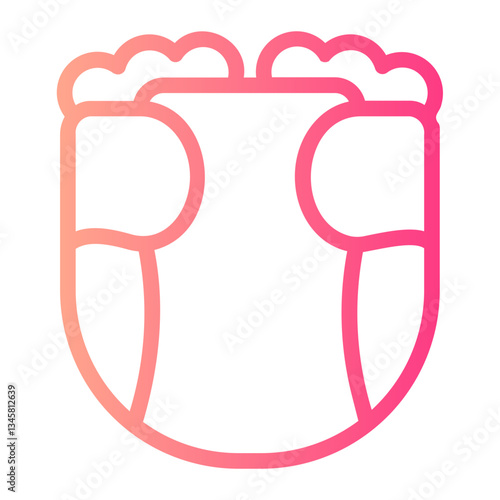 diaper gradient icon