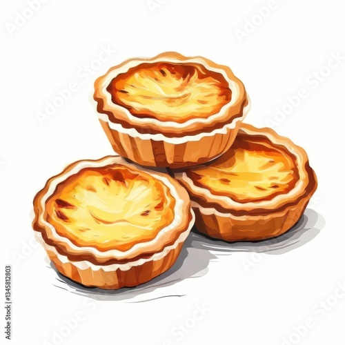 Wallpaper Mural an AI Image Generator, Delicious Orange Tart on a Black Background Torontodigital.ca