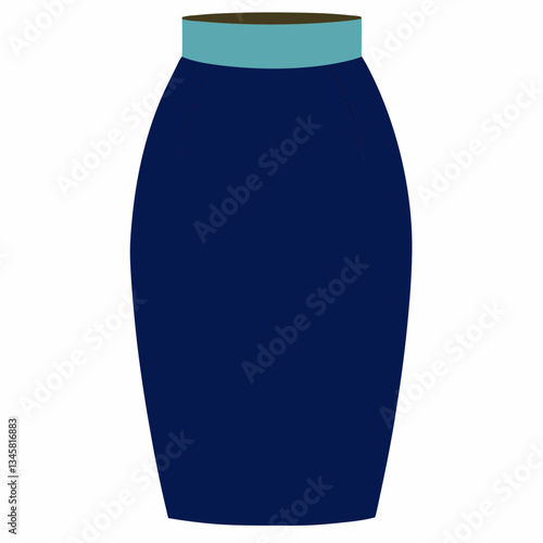 chic pencil skirt with a high waist 
