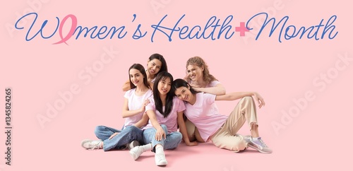 Group of young girls sittin...