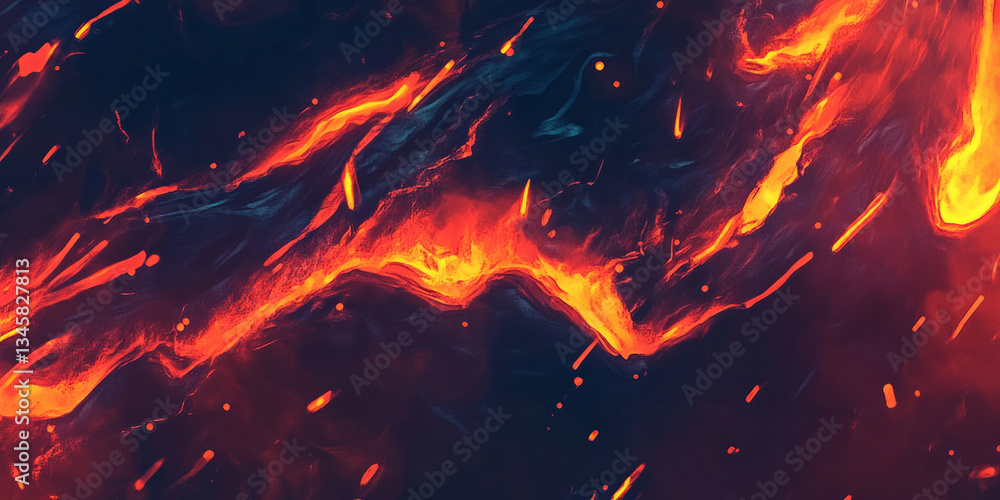 A mesmerizing, colorful abstract background with molten lava-inspired textures. The flowing, liquid-like movement in glowing crimson, fiery orange, and deep black forms a dramatic, intense, and A mesmerizing, colorful abstract background with molten lava-inspired textures. The flowing, liquid-like movement in glowing crimson, fiery orange, and deep black forms a dramatic, intense, and