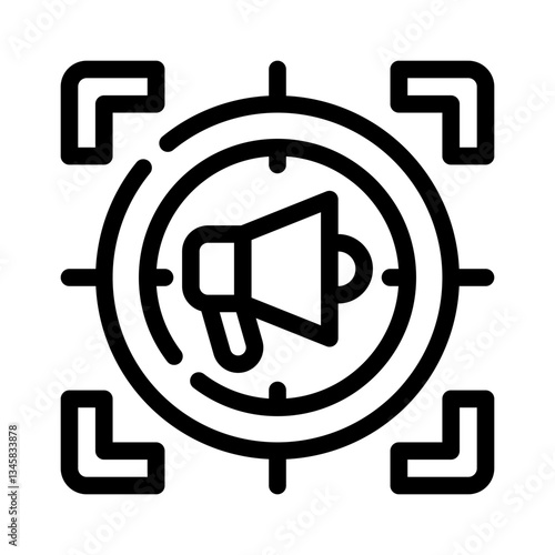 icon focused promotion with style outline