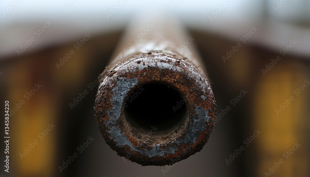 Rusty Cannon Barrel for Close-Up, War Relic. Rusty Cannon Barrel for Close-Up, War Relic.