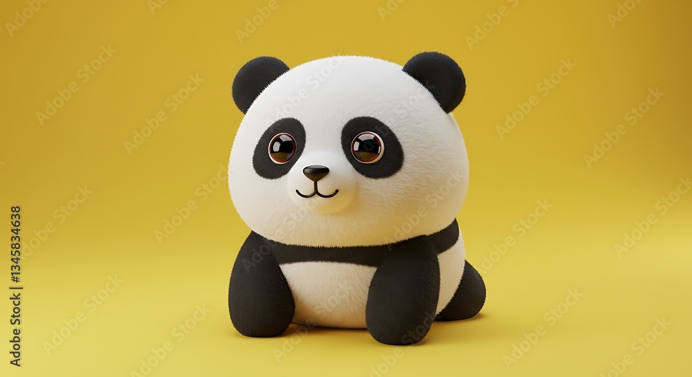 Naklejka premium panda doll cute body