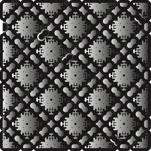 Metal pattern. Abstract metallic background. Wallpaper with repeat pattern.