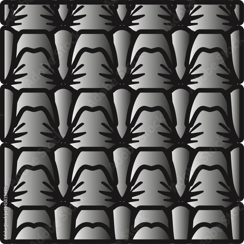 Metal pattern. Abstract metallic background. Wallpaper with repeat pattern.