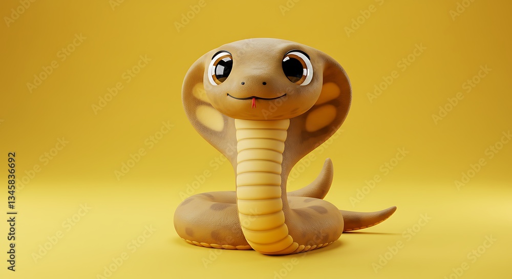 Fototapeta premium funny cobra cartoon