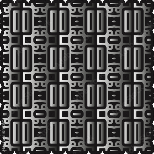 Metal pattern. Abstract metallic background. Wallpaper with repeat pattern.