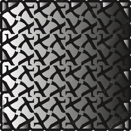 Metal pattern. Abstract metallic background. Wallpaper with repeat pattern.