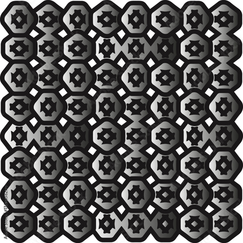 Metal pattern. Abstract metallic background. Wallpaper with repeat pattern.