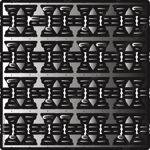 Metal pattern. Abstract metallic background. Wallpaper with repeat pattern.