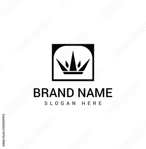 Minimalist Crown Logo – Modern Luxury Branding
