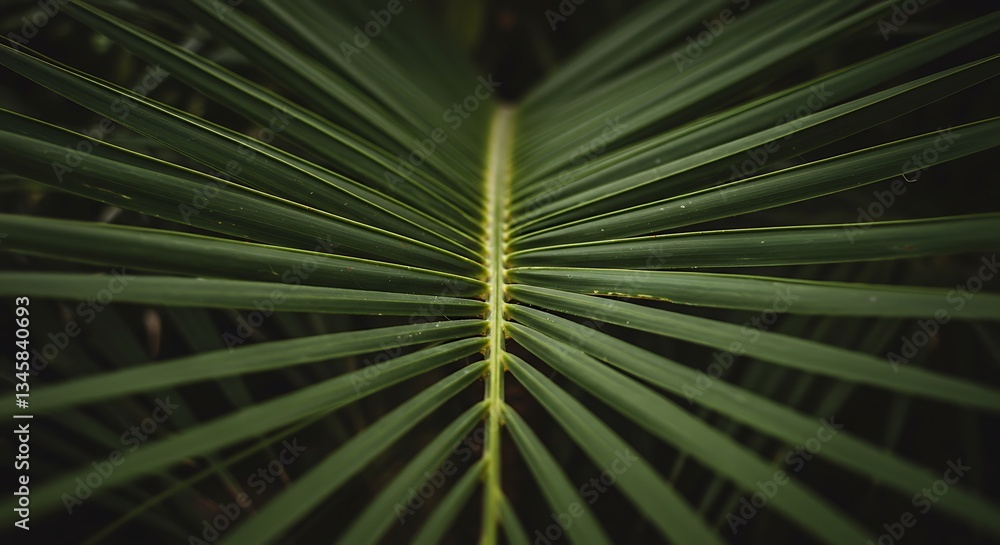 Obraz premium green palm leaf