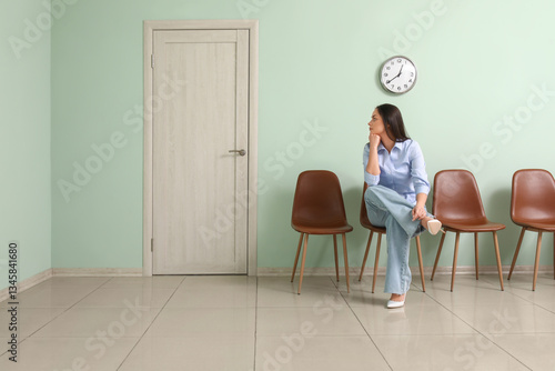 Young woman patient waiting...