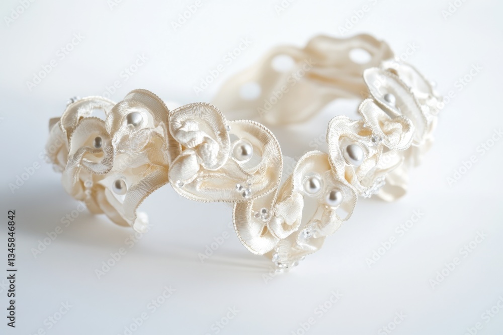 Fototapeta premium A close-up of a bracelet on a white surface