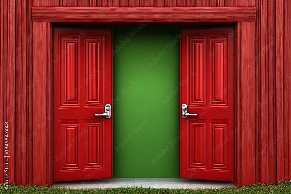 Open Red Doors for Green Opportunity. Open Red Doors for Green Opportunity.