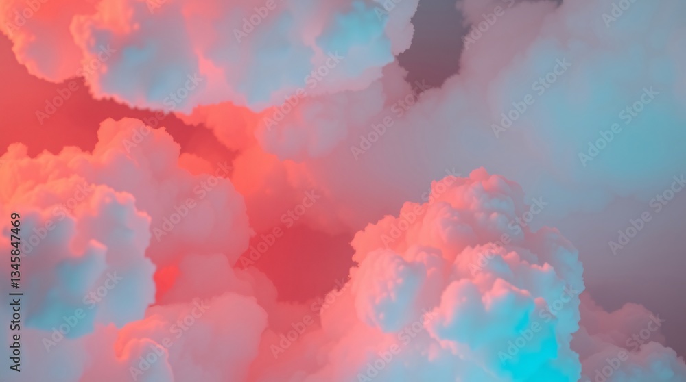 pink clouds in dreamy sky soft fluffy shapes vibrant pastel colors surreal atmosphere calm serene light blue background whimsical airy abstract scene pink clouds in dreamy sky soft fluffy shapes vibrant pastel colors surreal atmosphere calm serene light blue background whimsical airy abstract scene