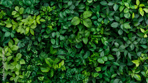 Wallpaper Mural Close Up View Of Lush Green Foliage Wall Torontodigital.ca