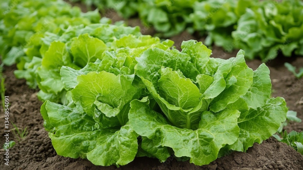 fresh lettuce in the garden fresh lettuce in the garden