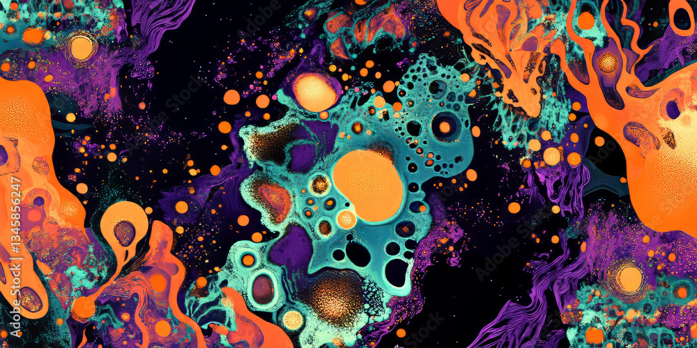 A surreal, colorful abstract background featuring shifting fractal shapes. The intricate, swirling formations in neon orange, vibrant cyan, and dark purple create a psychedelic, hypnotic, and visually A surreal, colorful abstract background featuring shifting fractal shapes. The intricate, swirling formations in neon orange, vibrant cyan, and dark purple create a psychedelic, hypnotic, and visually