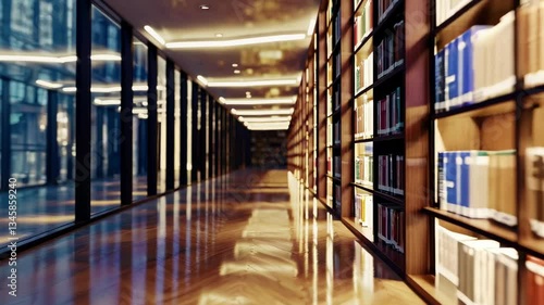 Wallpaper Mural The Modern Library Hallway Torontodigital.ca