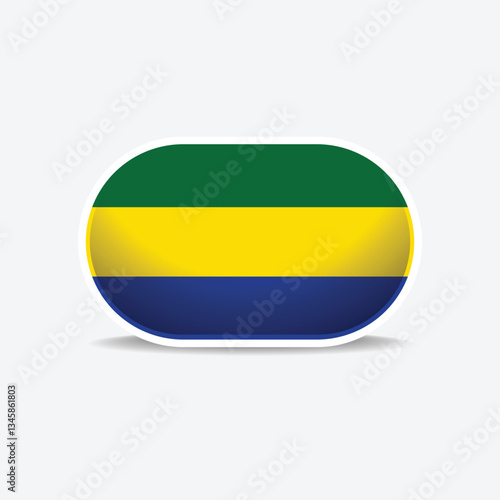 Gabon national flag button vector Free Download Gabon national flag button vector - GFXLoad