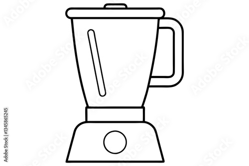 blender line art silhouette vector illustration
