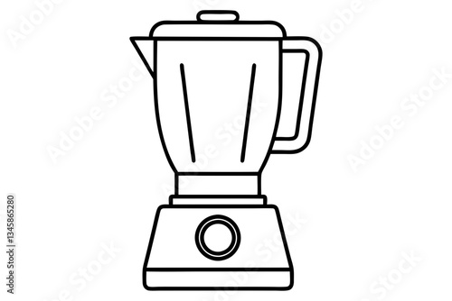 blender line art silhouette vector illustration