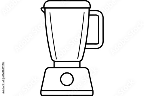 blender line art silhouette vector illustration