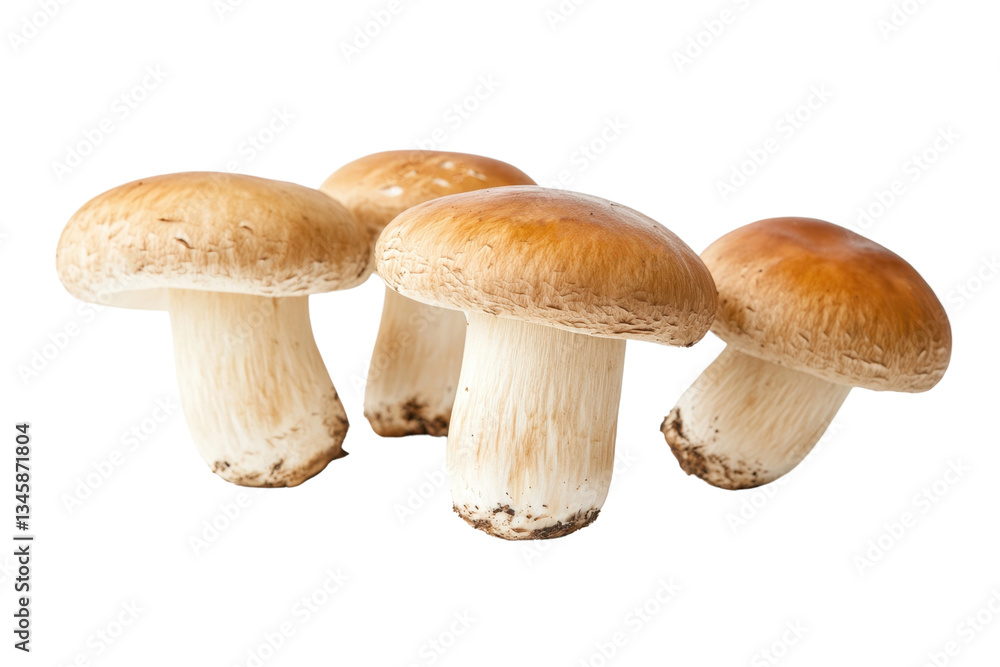 Champignon mushrooms isolated on transparent or white background, png Champignon mushrooms isolated on transparent or white background, png