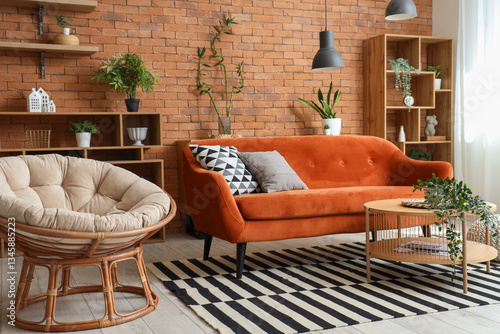 Interior of living room wit...
