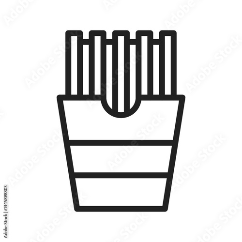 French Fries icon vector image. Suitable for mobile apps, web apps and print media.