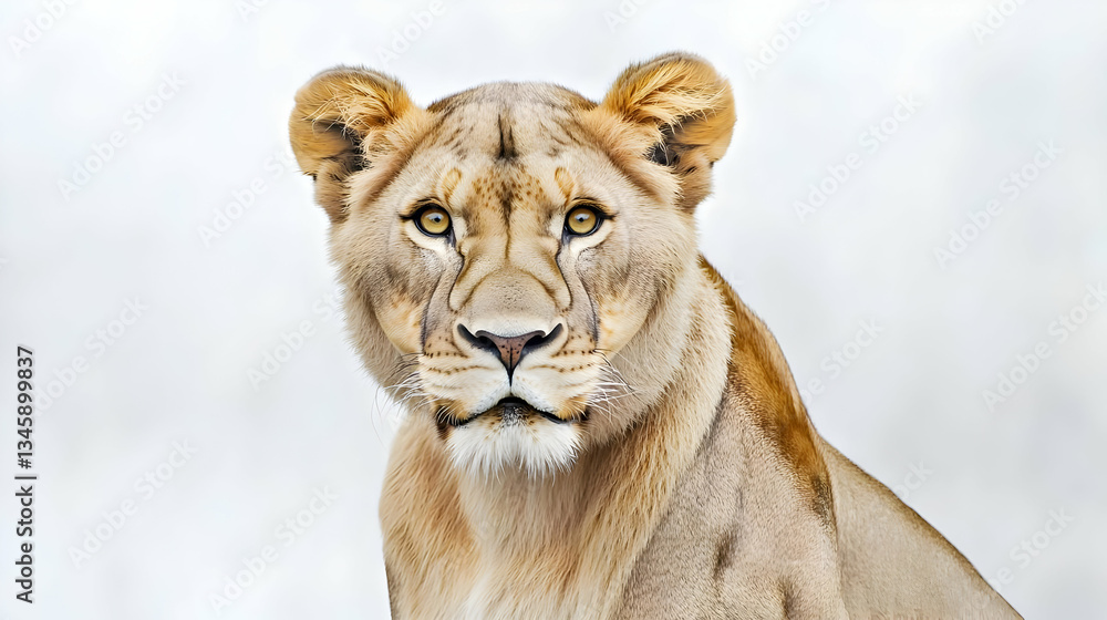Obraz premium Close Up Portrait Of A Majestic Lioness