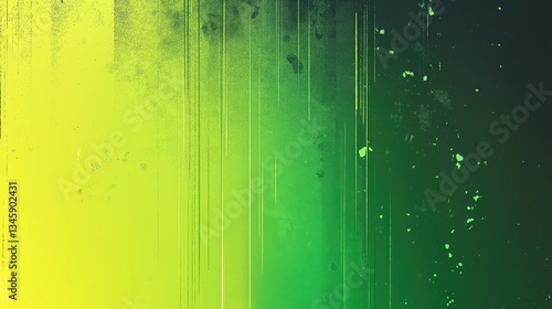 Neon green digital gradient with abstract futuristic lines and texture