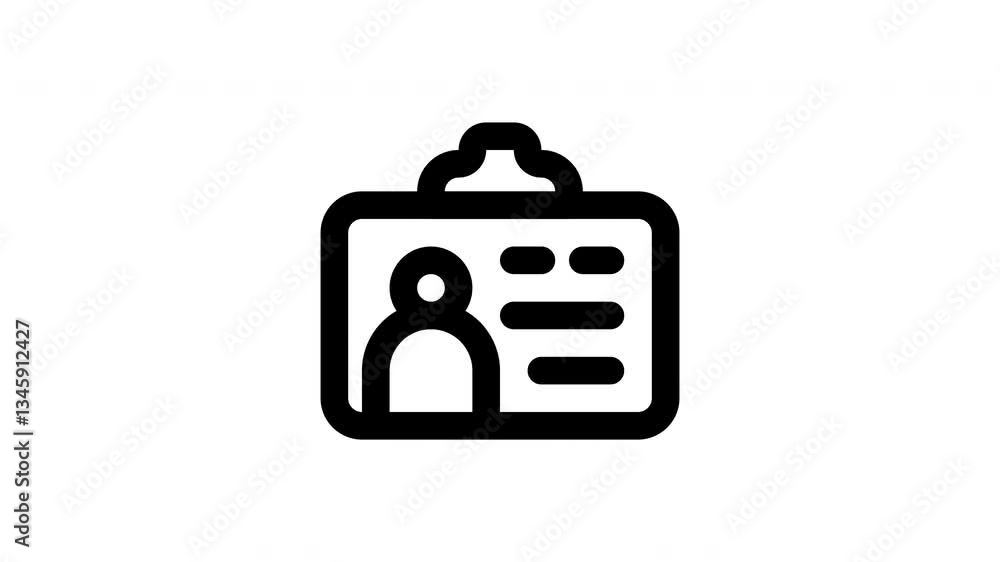 id card animated icon id card animated icon