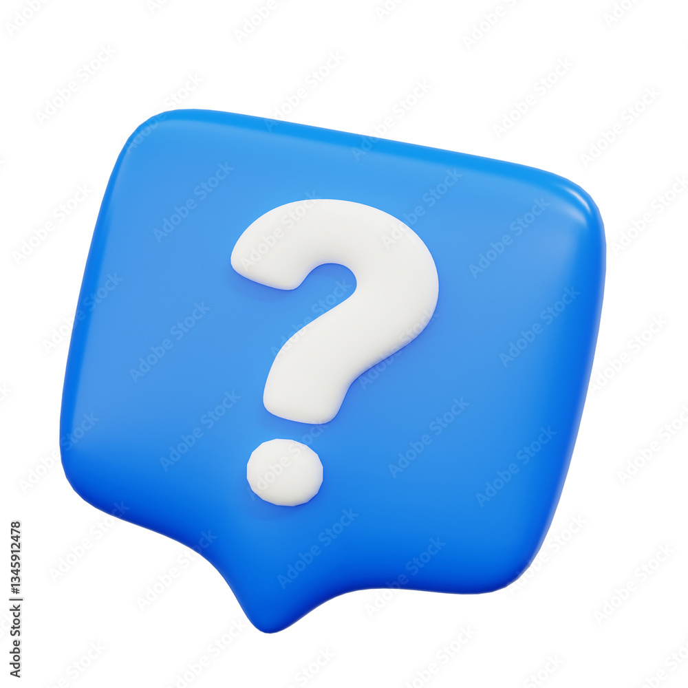 3d question mark blue icon symbol 3d question mark blue icon symbol