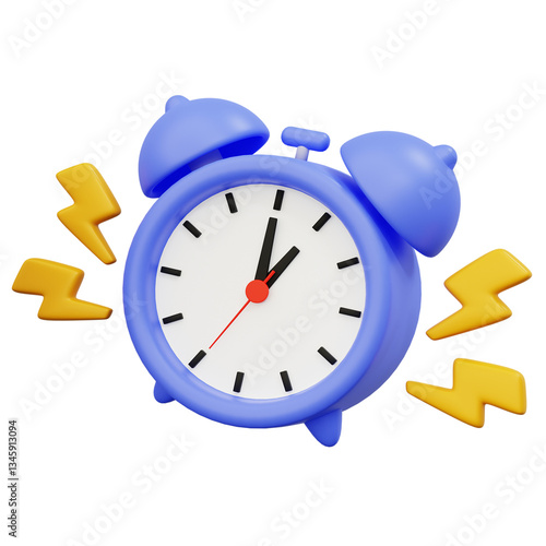 3d alarm clock ringing, set of alarm clock ringing, reminder concept icon