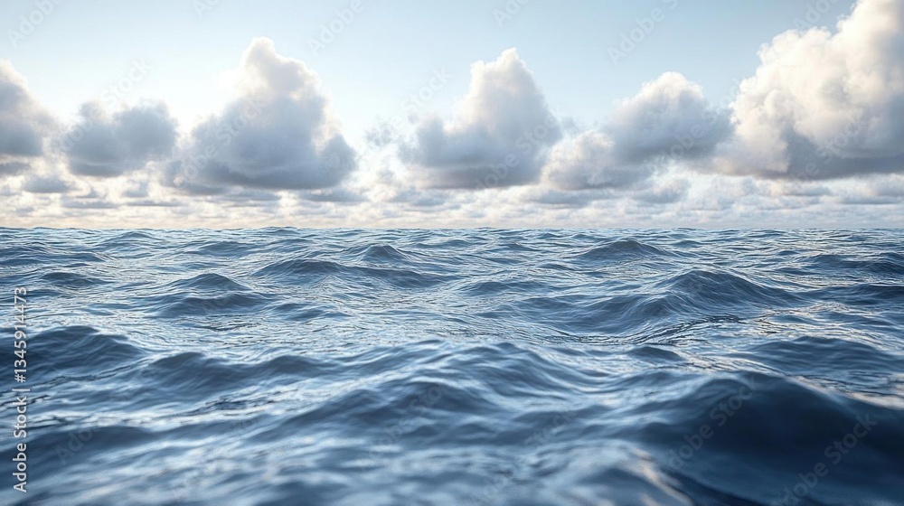 Ocean waves under a cloudy sky background image Ocean waves under a cloudy sky background image